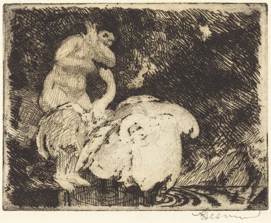 Leda Bathing (Léda au bain) by Albert Besnard