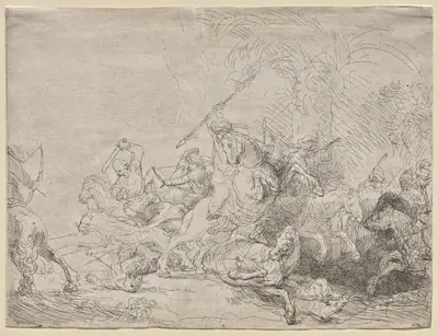 The Large Lion Hunt