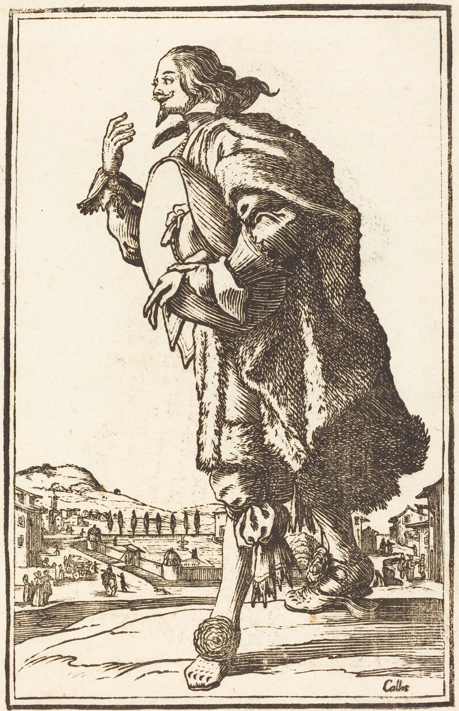 Noble Man with Felt Hat, Bowing by French 17th Century