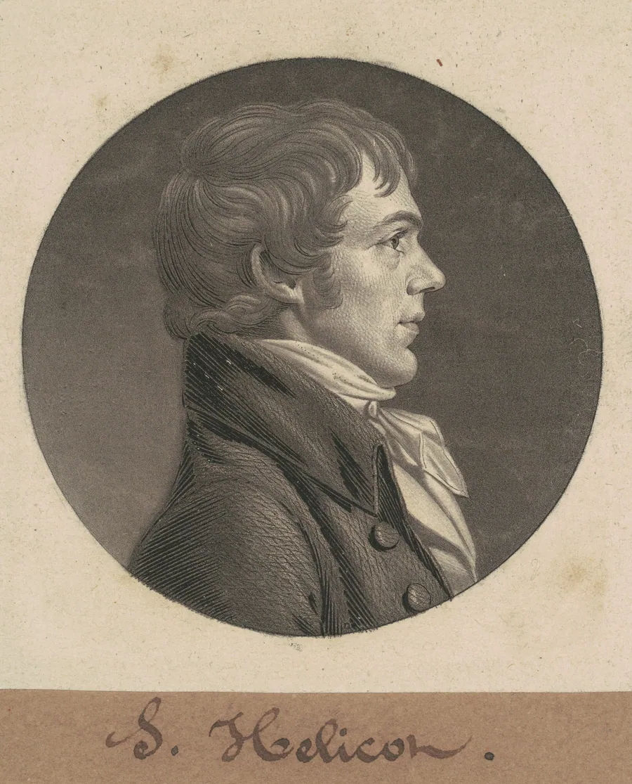 J. Ellicott by Charles B. J. Févret de Saint-Mémin