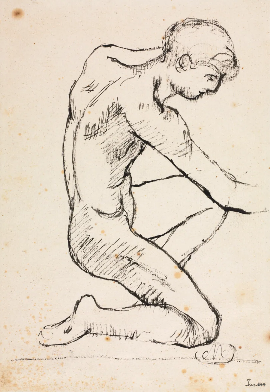 Study of a Male Nude by Aristide Maillol