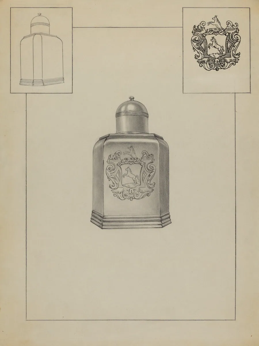 Silver Tea Caddy by Michael Fenga