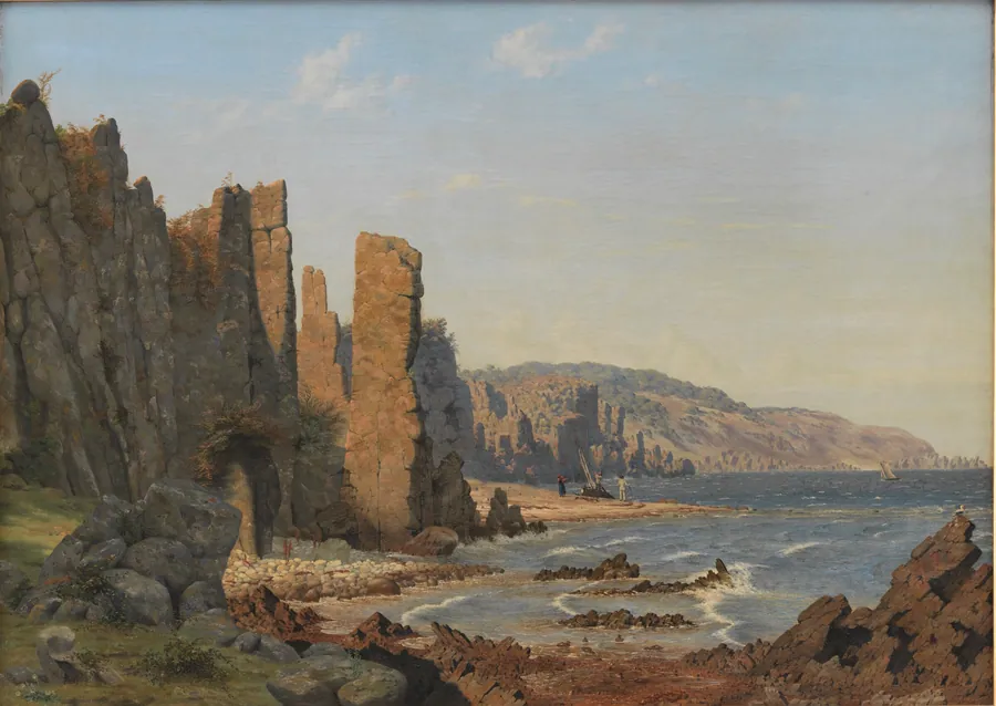 Lyseklippen ved Rø på Bornholm by Vilhelm Kyhn