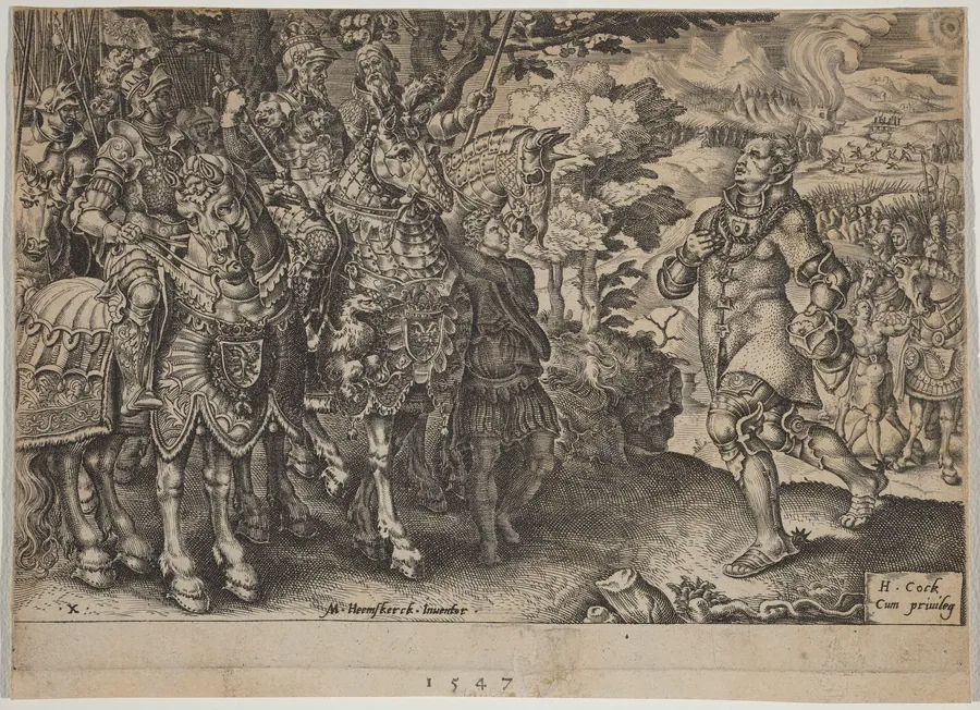 The Surrender of John Frederick, Elector of Saxony, After the Battle of Mühlberg by Dirck Volckertz Coornhert