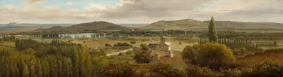 Panoramic Landscape near the River Moselle