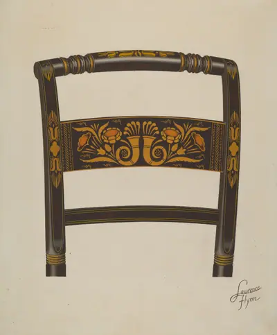 Back of Hitchcock Chair