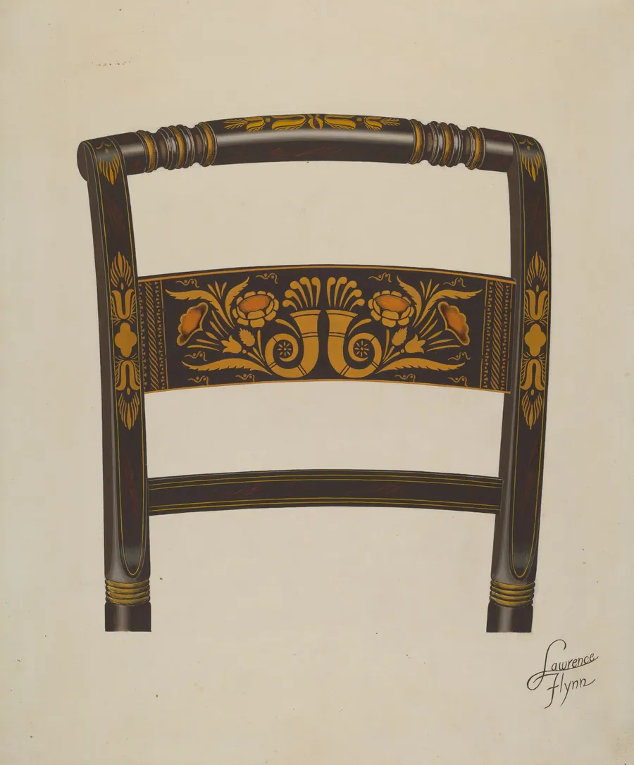 Back of Hitchcock Chair by Lawrence Flynn