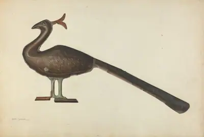 Weather Vane Peacock