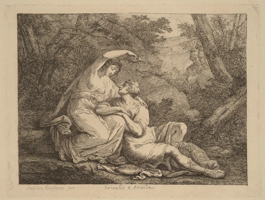 Rinaldo and Armida by Angelica Kauffmann