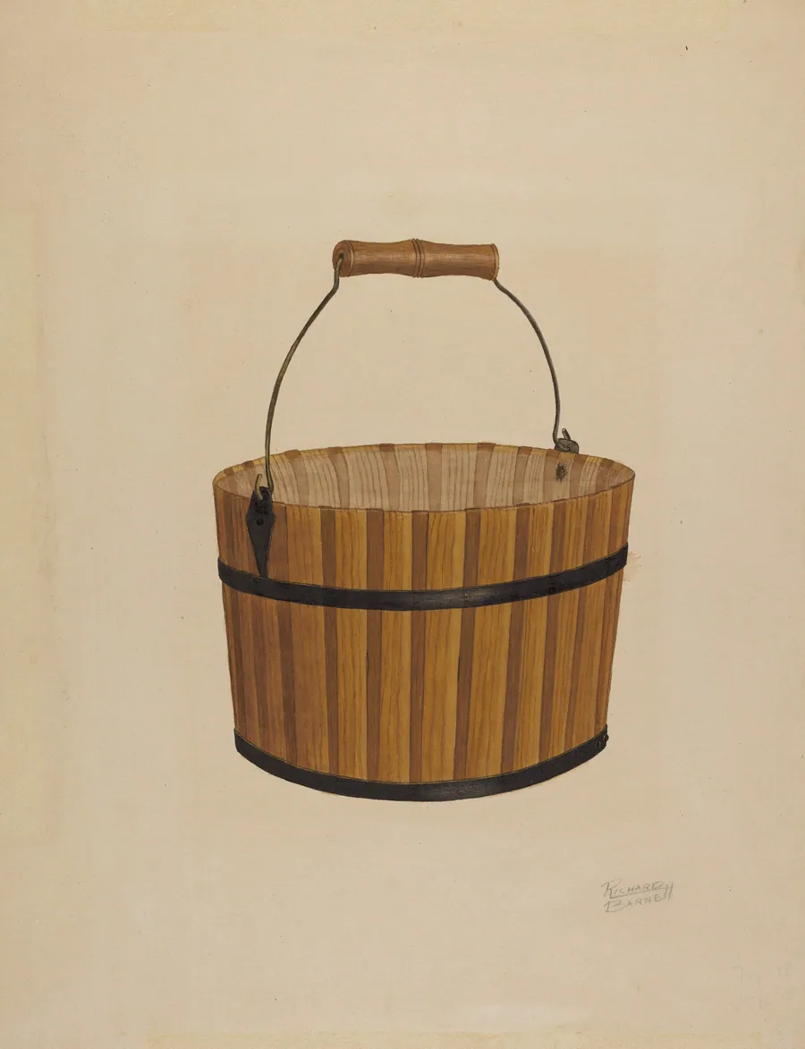 Shaker Wooden Bucket by Richard Barnett