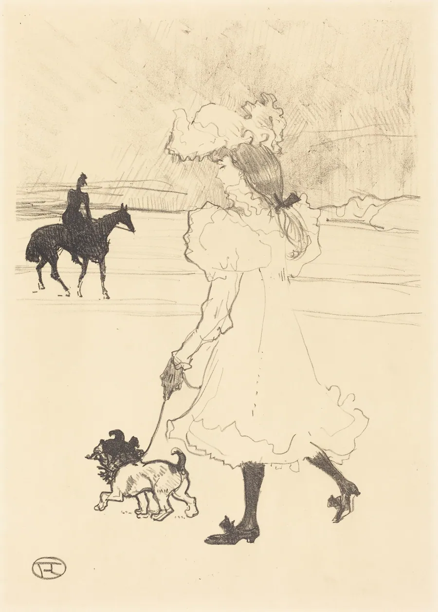 In the Woods (Au bois) by Henri de Toulouse-Lautrec