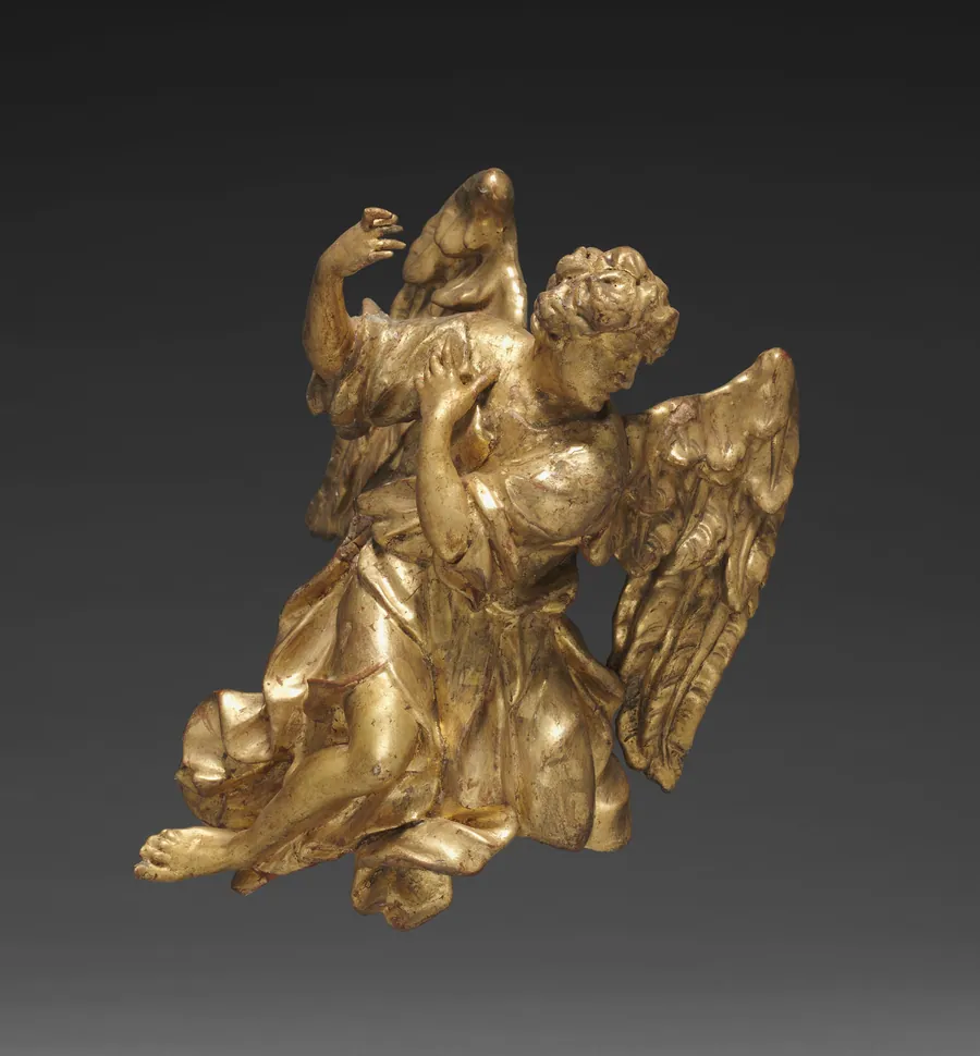 Altarpiece with Relics - Angel, lower left by Joseph Matthias Götz