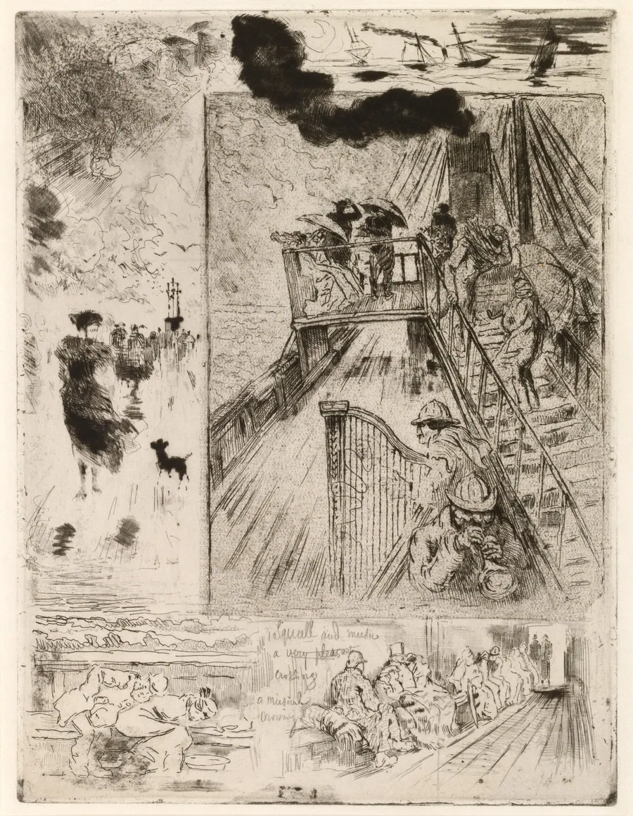La Traversee (The Passage) by Félix-Hilaire Buhot