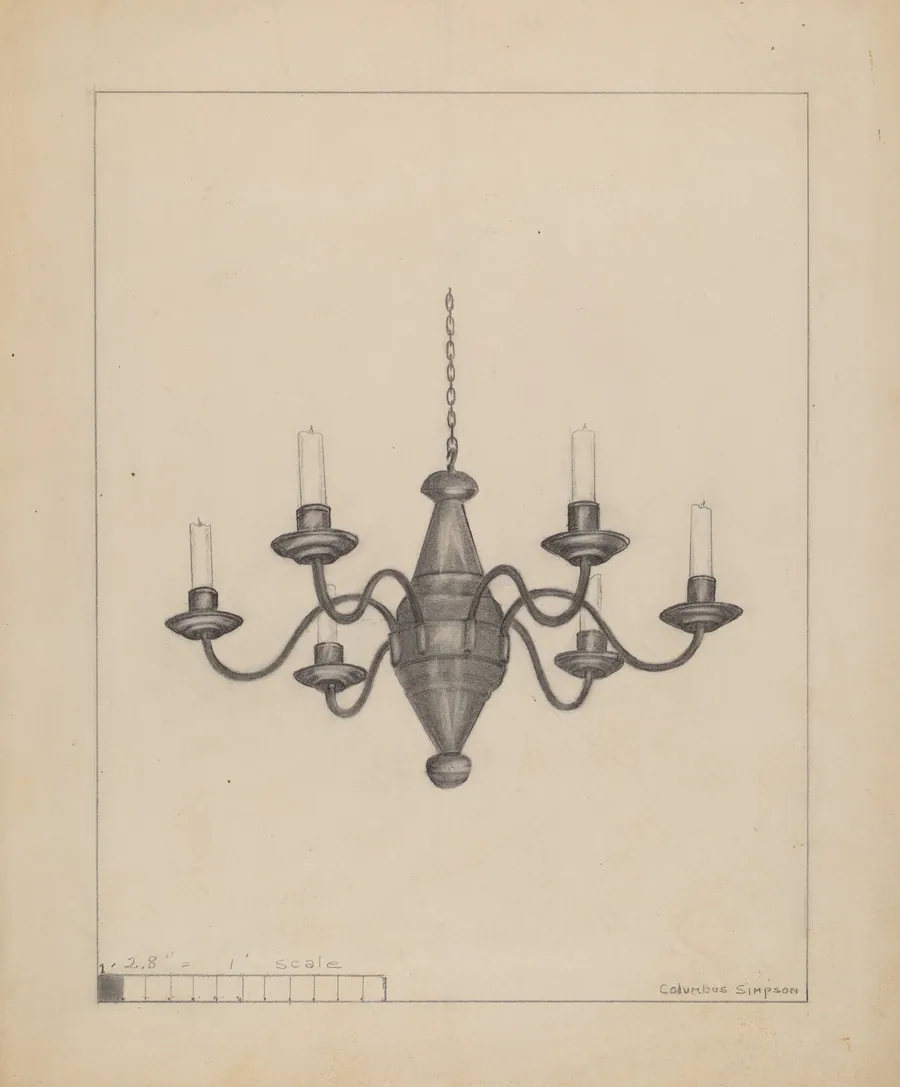 Candle Chandelier by Columbus Simpson