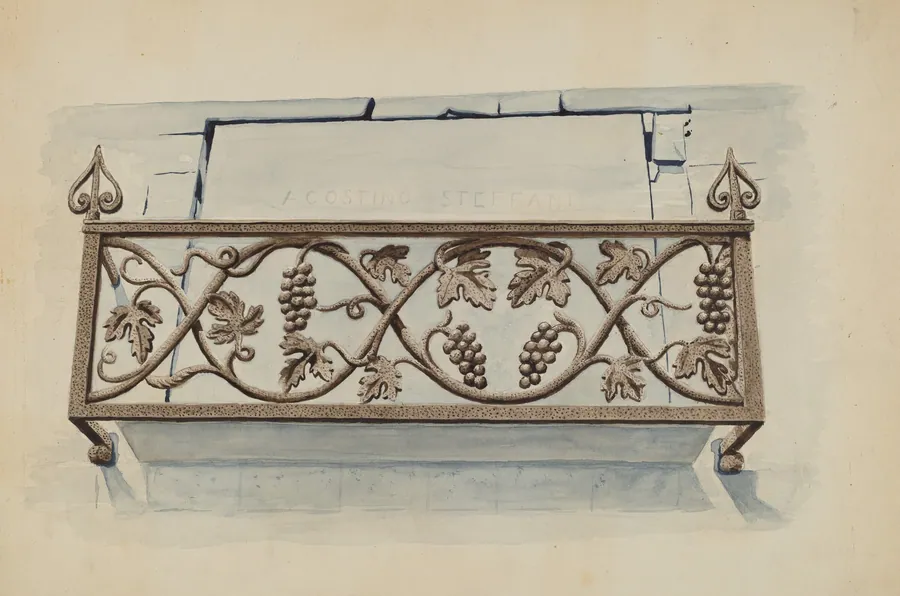 Cast Iron Railing by Lucien Verbeke
