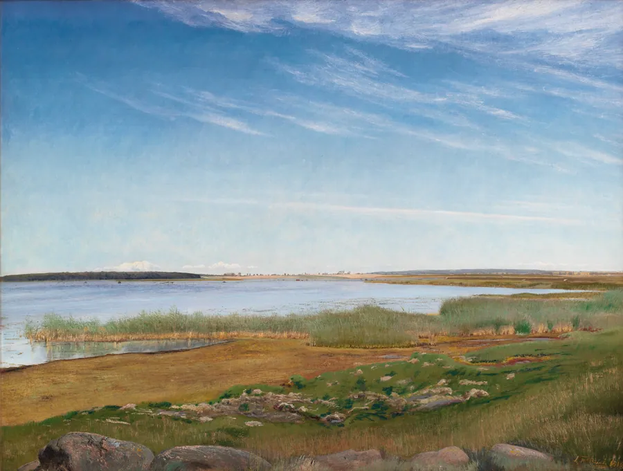 Fjorden ved Karrebæksminde by L.A. Ring