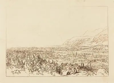 Chain of Alps from Grenoble to Chamberi