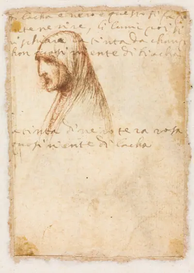 Bust-Length Profile of an Old Woman (verso)