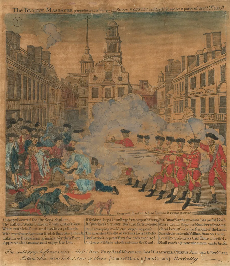 The Boston Massacre by Paul Revere