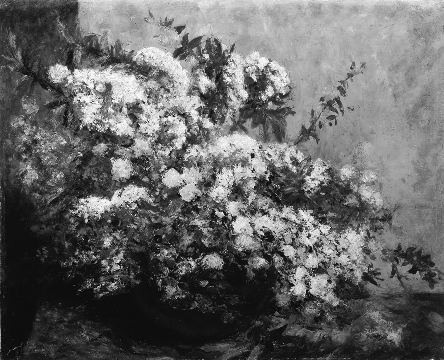 Spring Flowers by Gustave Courbet