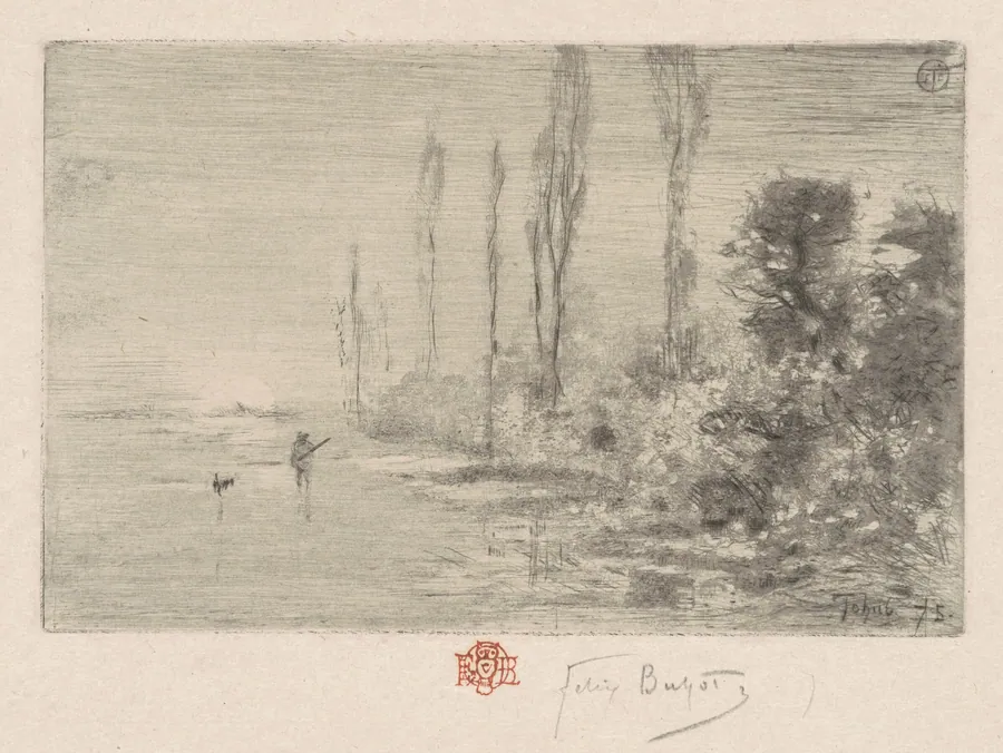 Une Matinée d'autommne (Autumn Afternoon) by Félix-Hilaire Buhot