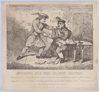 Frontispiece, Revising for the Second Edition (Picturesque Beauties of Boswell, Part the Second)