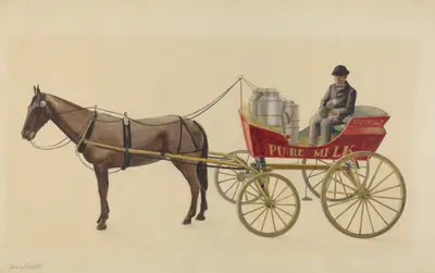 Toy Milk Wagon