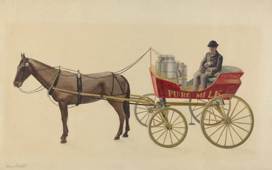 Toy Milk Wagon by Henry Granet