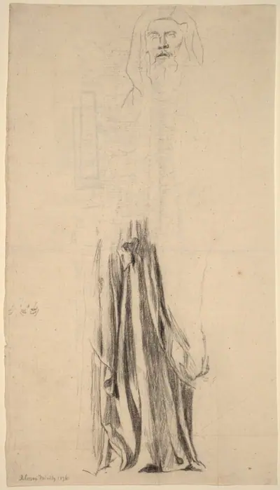 Study for Moses - Trinity Church, Boston