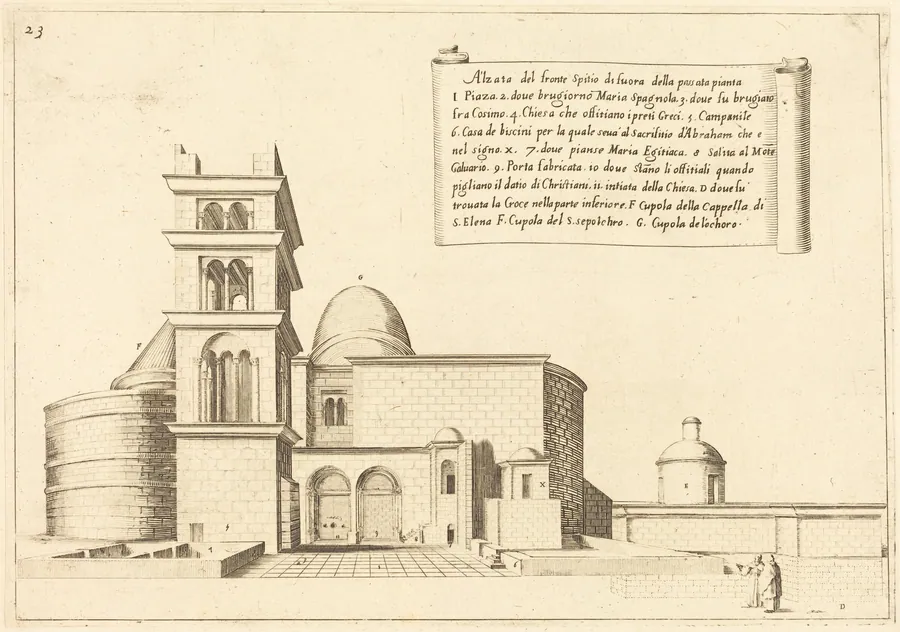 Elevation of a Church by Jacques Callot