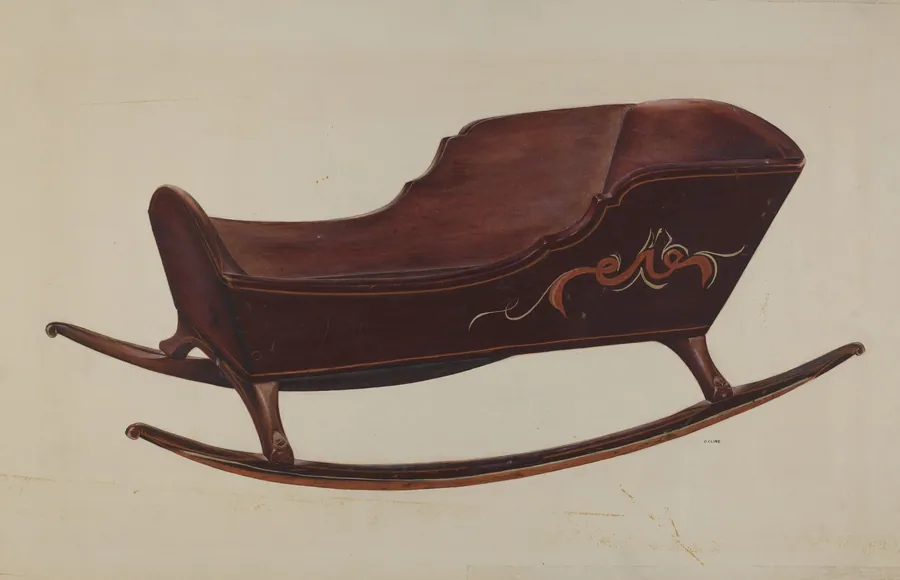 Doll Cradle by Orville Cline