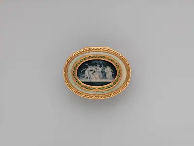 Snuffbox with six allegories of love