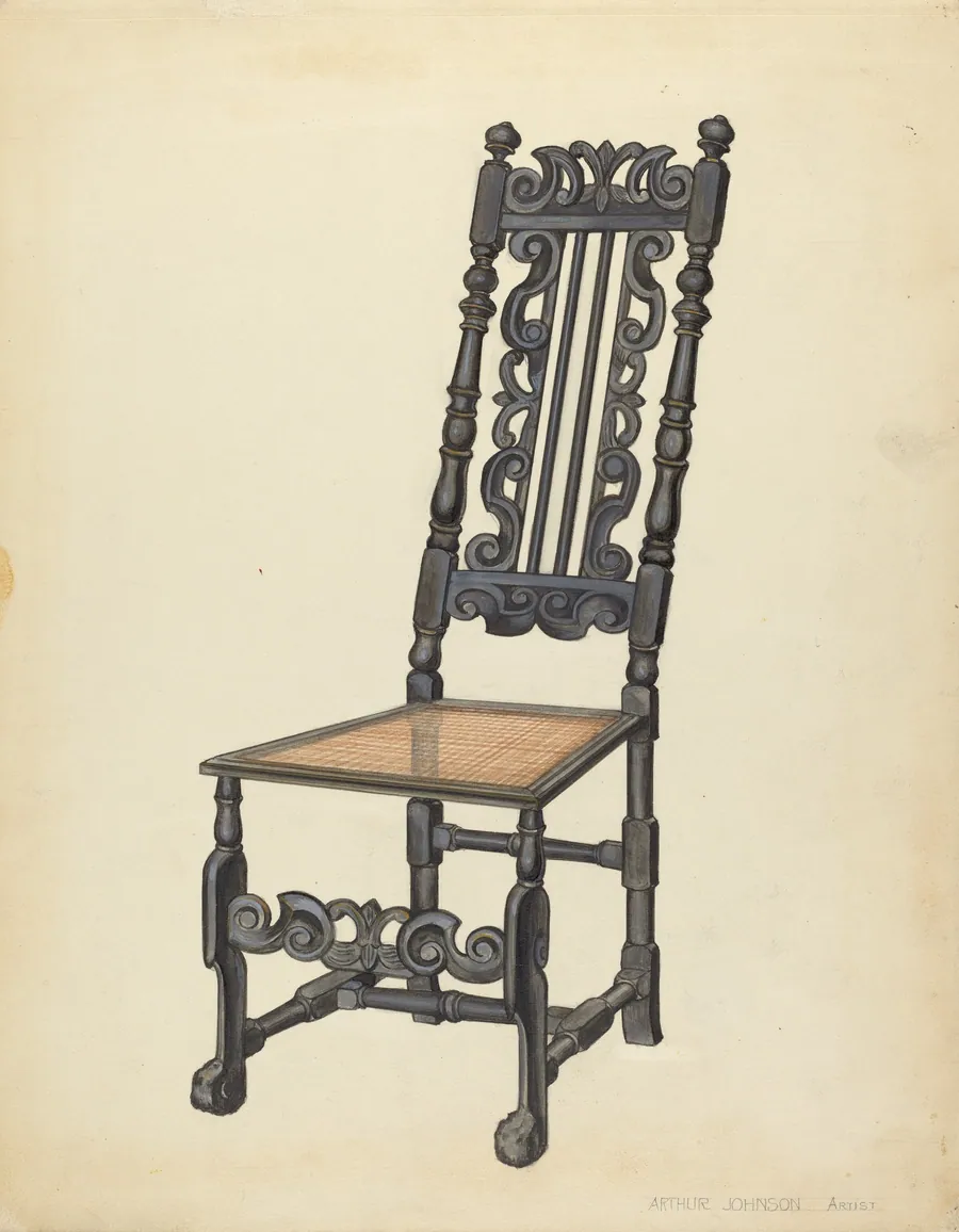 High-Back Side Chair by Arthur Johnson