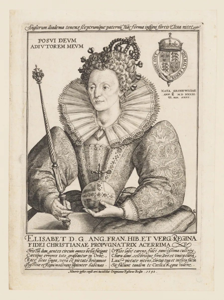 Queen Elizabeth I by Crispijn de Passe the Elder