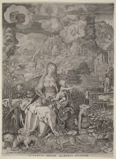 Virgin and Child in a Landscape