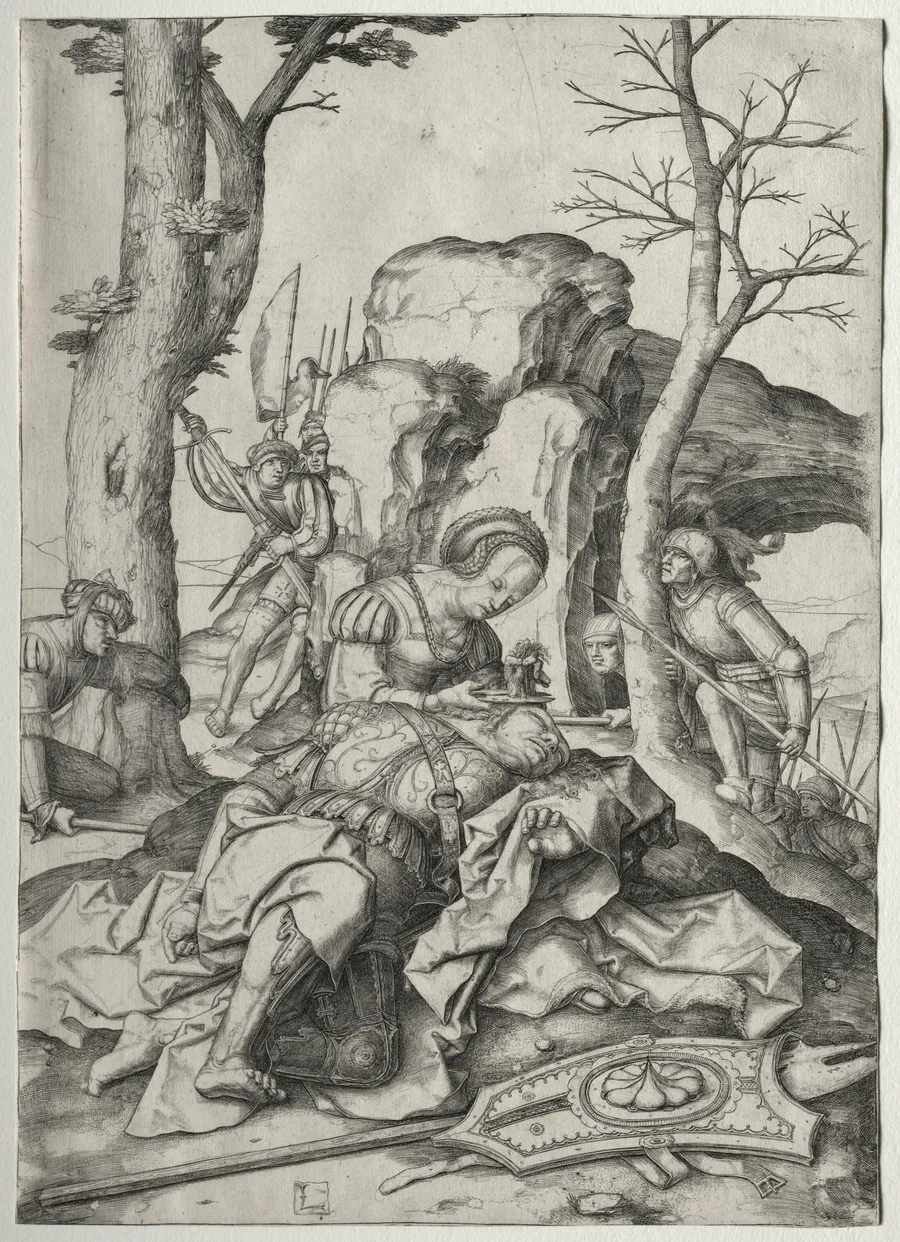 Samson and Delilah by Lucas van Leyden