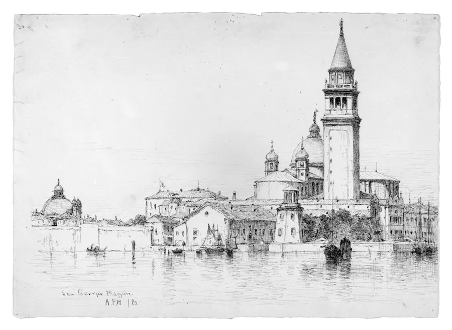San Giorgio Maggiore, Venice by Andrew Fisher Bunner