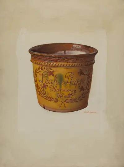 Pa. German Flower Vase