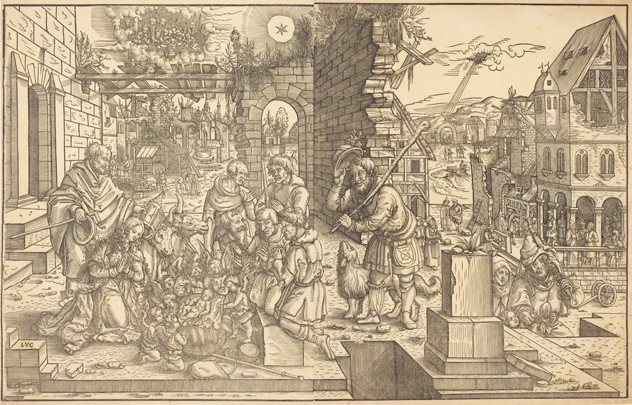 The Adoration of the Shepherds by Master of the Adoration of the Shepherds