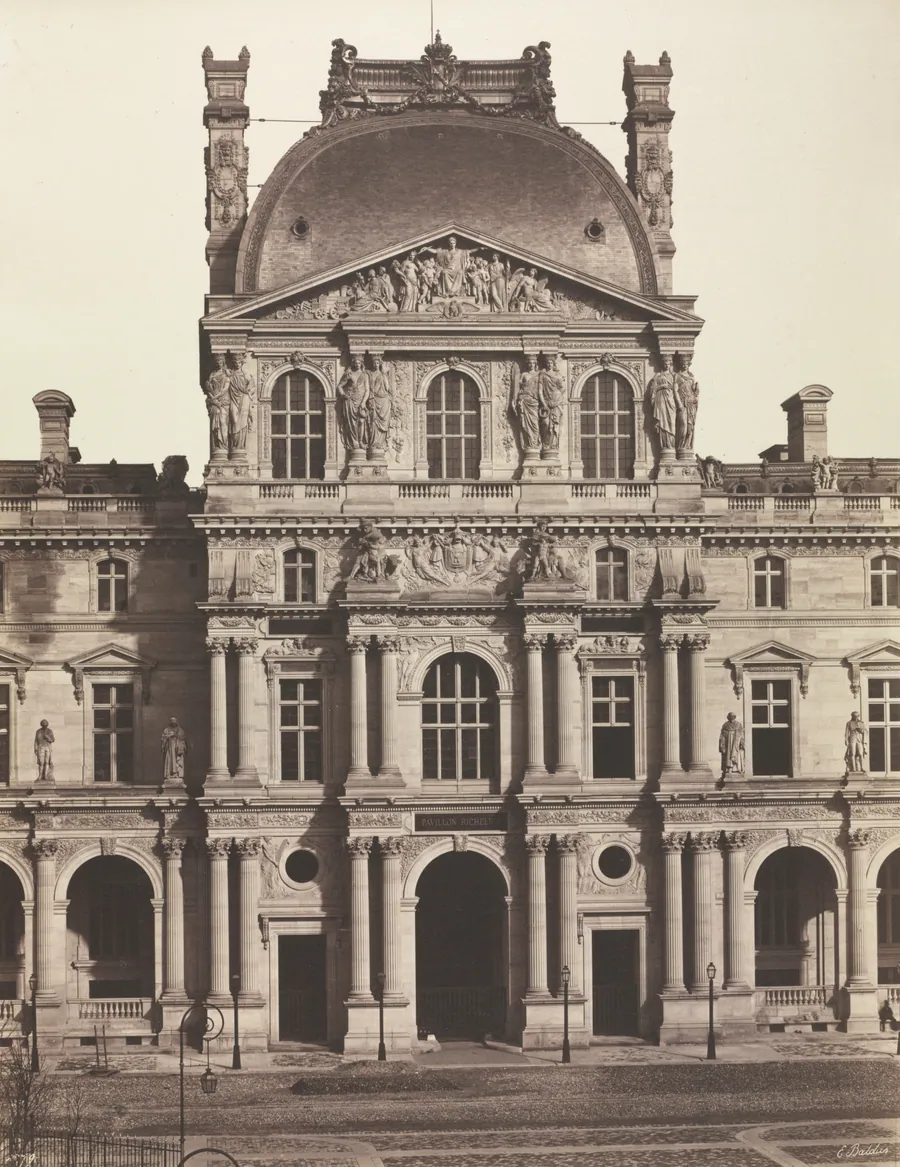 Pavilion Richelieu, Louvre, Paris by Édouard Baldus