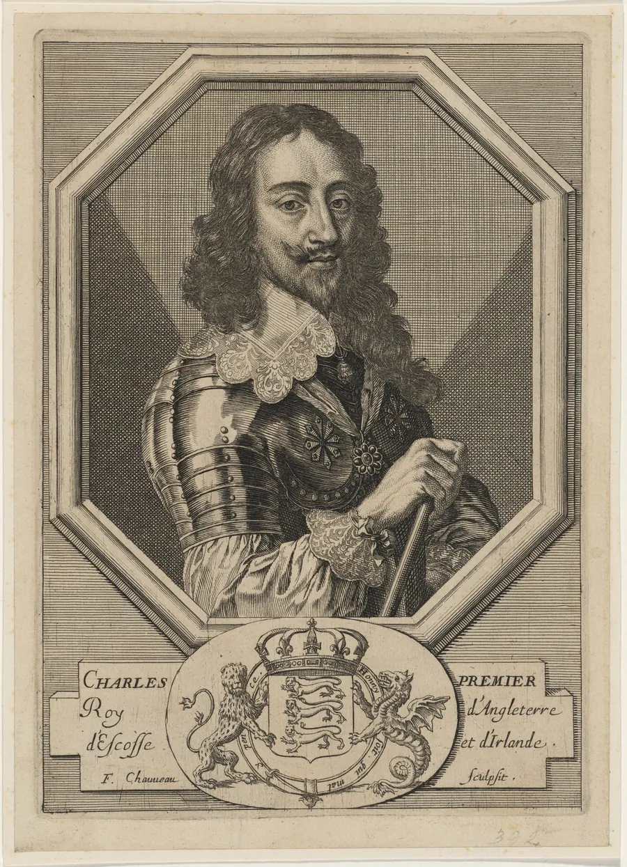 Charles I in an Octagonal Border by François Chauveau
