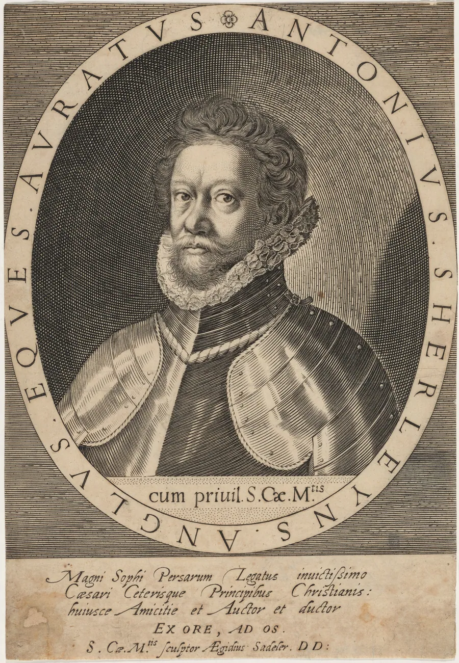 Sir Anthony Shirley by Aegidius Sadeler II