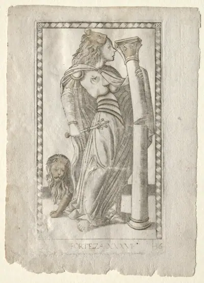 Forteza (from the Tarocchi, series B: Cosmic Principles & Virtues, #36)