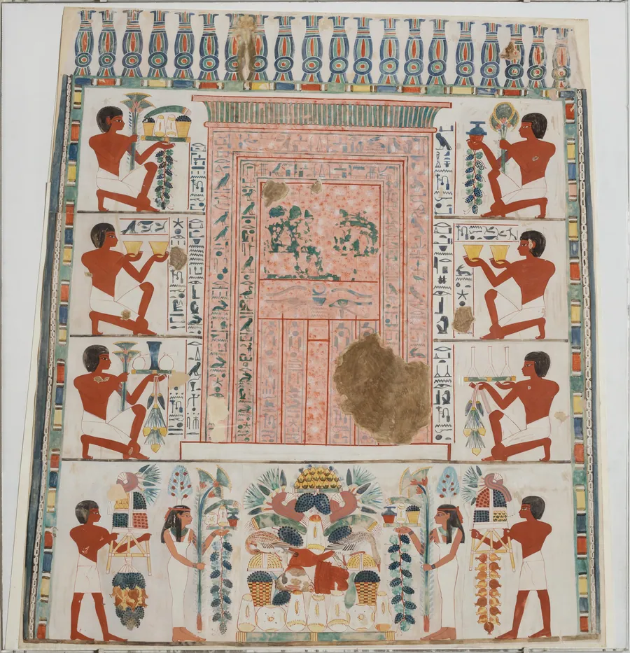 South Wall of Nakht's Offering Chapel by Lancelot Crane