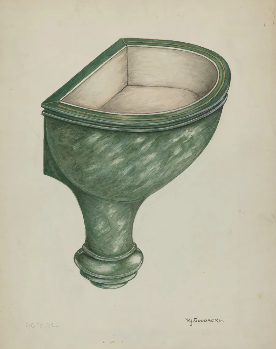 Holy Water Font, Santa Barbara by W.J. Goodacre