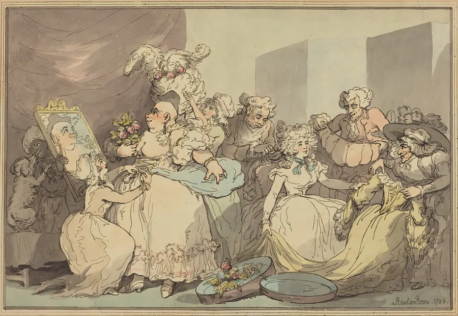 Dressing for a Birthday by Thomas Rowlandson