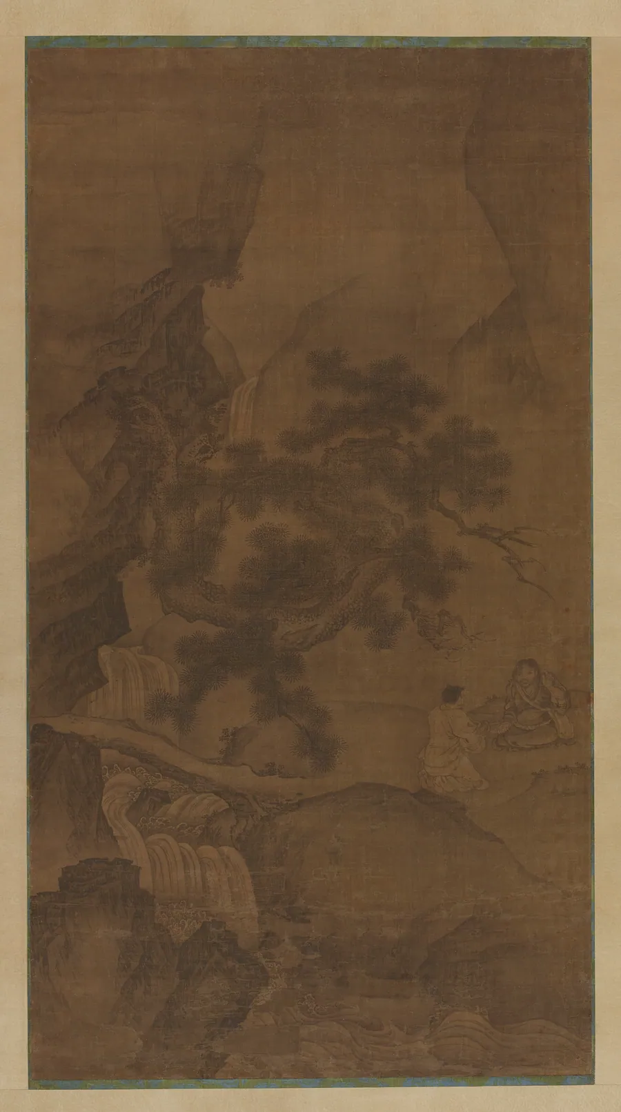 Discussing the Dao in the shade of pines 松陰論道圖 by Follower of Yan Hui 顏輝 (late 13th-early 14th century)