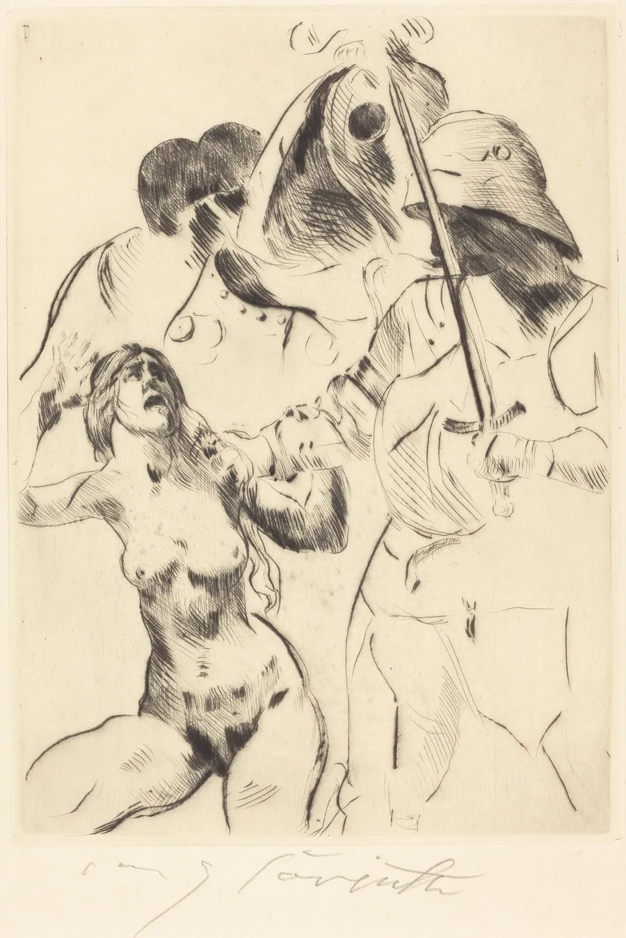 Frauenraub III (Abduction III) by Lovis Corinth