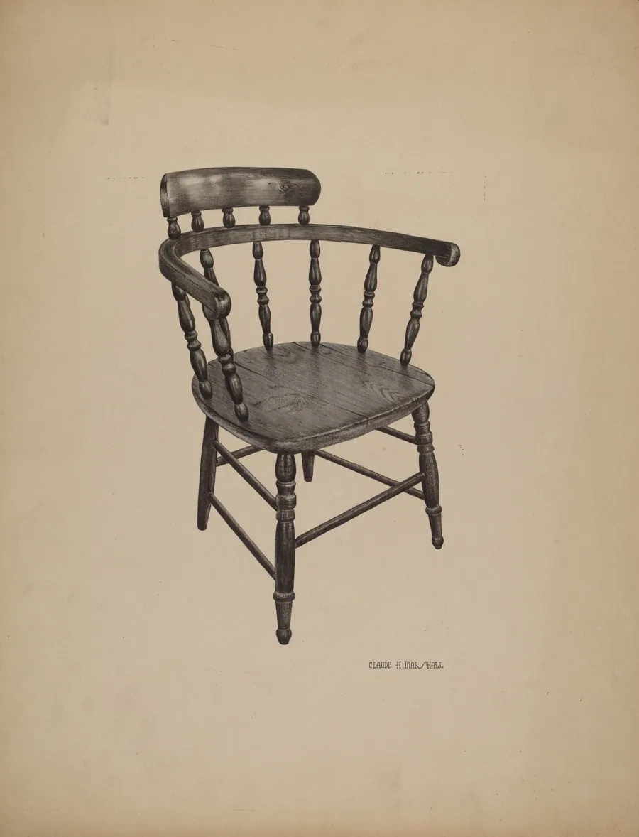 Comb Back Chair by Claude Marshall