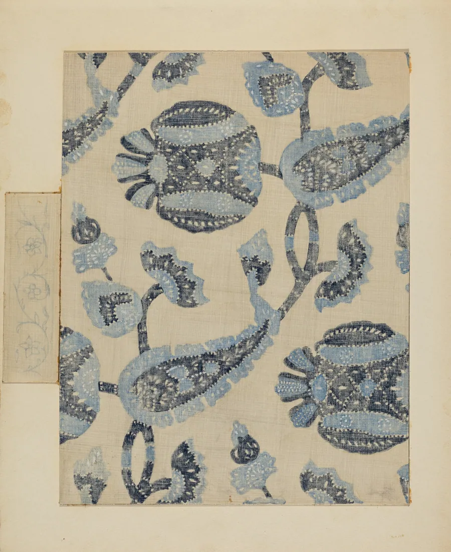 Resist Printed Linen by Michael Trekur